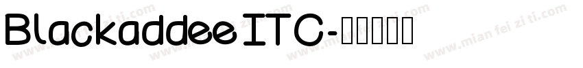 Blackaddee ITC字体转换